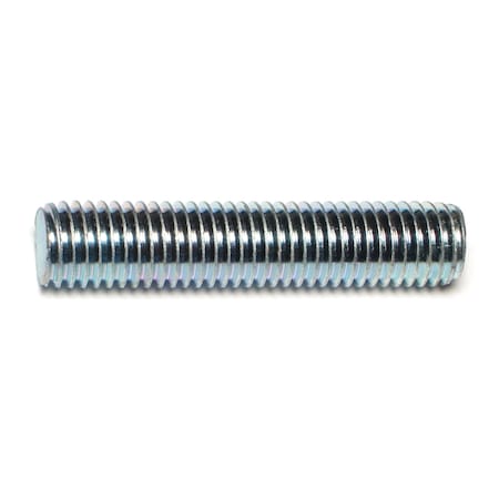 Midwest Fastener Fully Threaded Rod, 5/8"-11, Zinc Plated Finish, 3 PK 76963